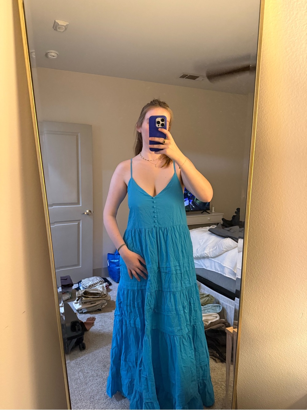 Buddy Love Blue Maxi Summer Dress